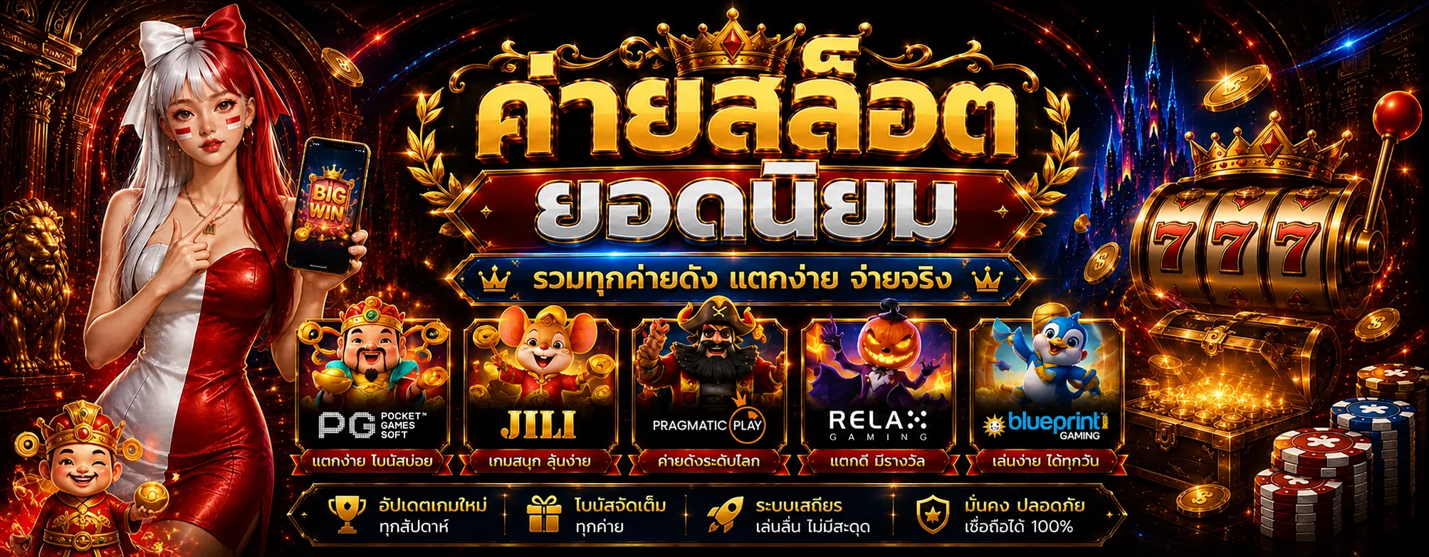สไลด์รวมเกมสล็อตออนไลน์ ZM987